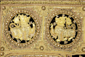 Stunning 20th Century Large Indian Needlework Wall Hanging — thumbnail 5