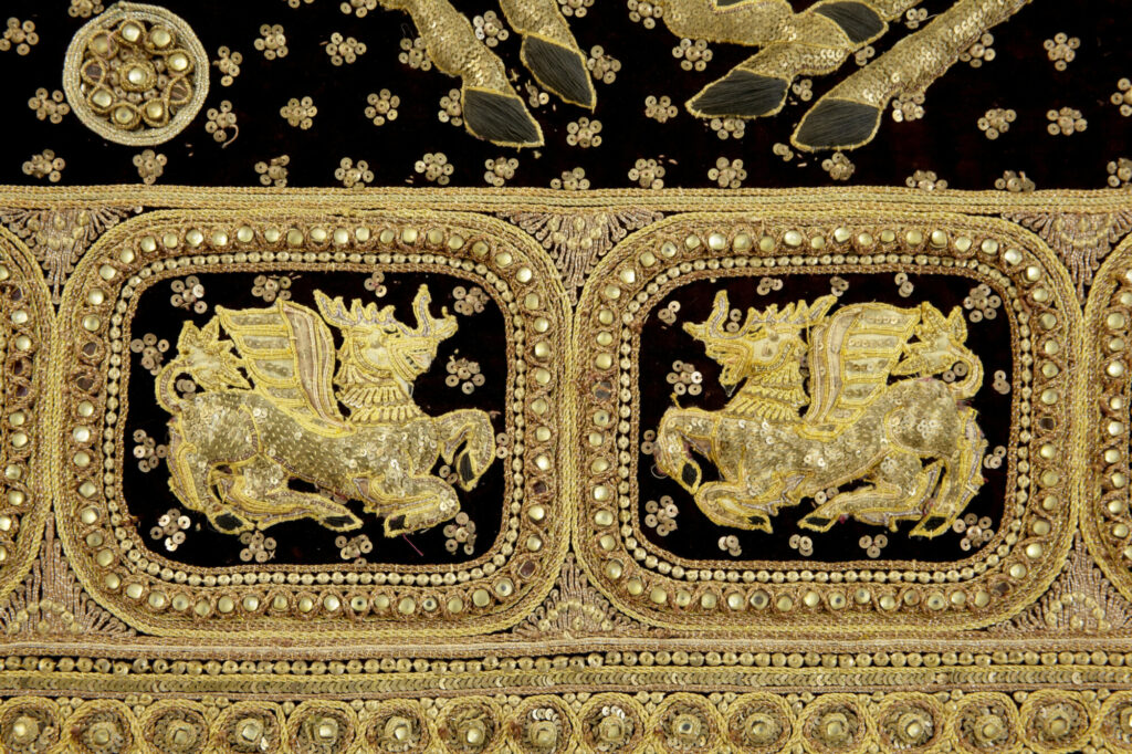 Stunning 20th Century Large Indian Needlework Wall Hanging — image 3