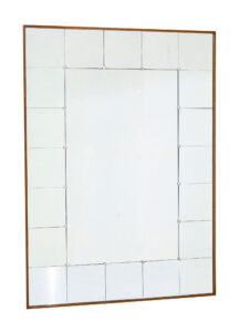 Large Mid Century Scandinavian Panelled Wall Mirror — thumbnail 2