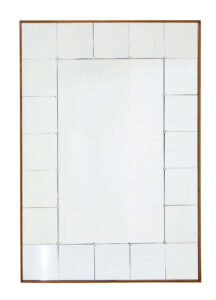 Large Mid Century Scandinavian Panelled Wall Mirror — thumbnail 1