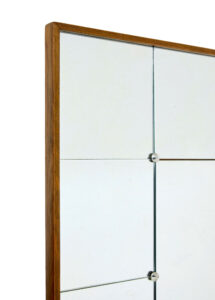 Large Mid Century Scandinavian Panelled Wall Mirror — thumbnail 4