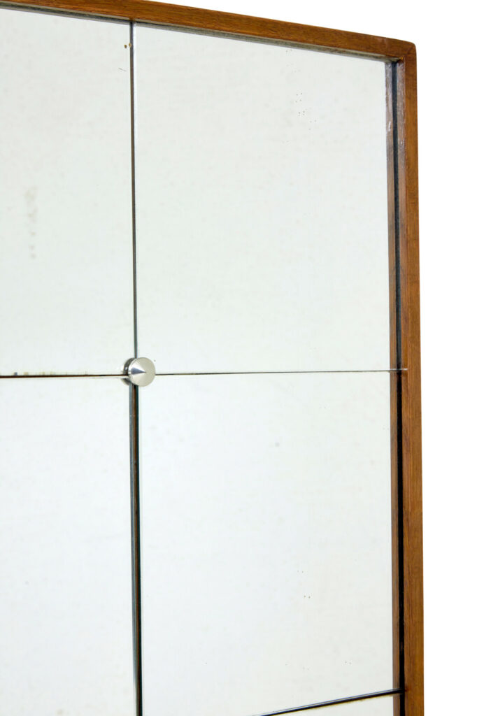 Large Mid Century Scandinavian Panelled Wall Mirror — image 3