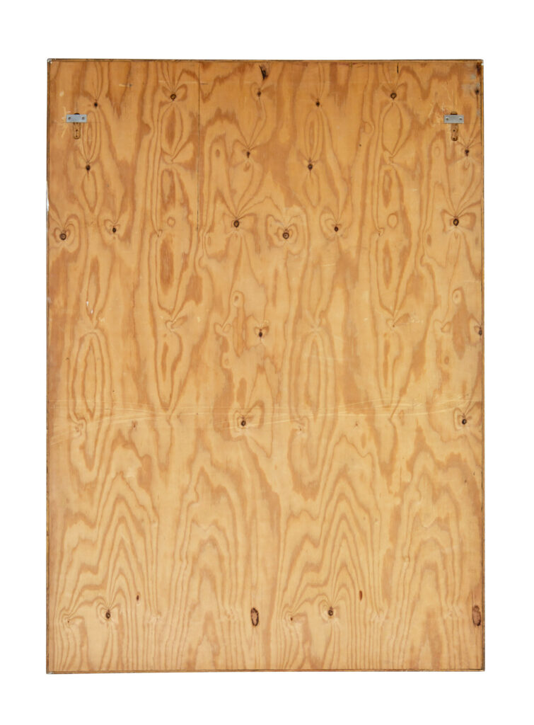 Large Mid Century Scandinavian Panelled Wall Mirror — image 5