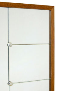 Large Scandinavian Mid Century Oak Framed Mirror — thumbnail 4