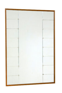 Large Scandinavian Mid Century Oak Framed Mirror — thumbnail 3