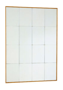 Mid Century Scandinavian Teak Segmented Wall Mirror — thumbnail 4