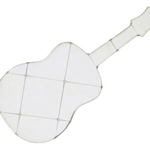 SWEDISH MID CENTURY WALL MIRROR OF A LIFE SIZE GUITAR