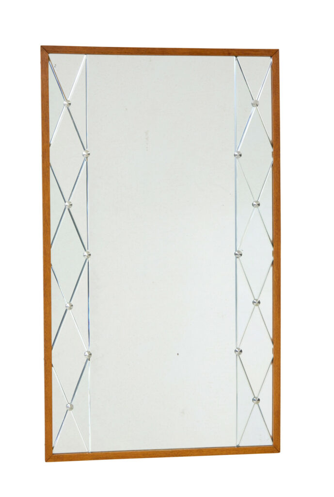 Mid Century Harlequin Mirror in Teak Frame by G&Amp;T — image 4