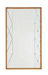 Mid Century Harlequin Mirror in Teak Frame by G&Amp;T — thumbnail 1