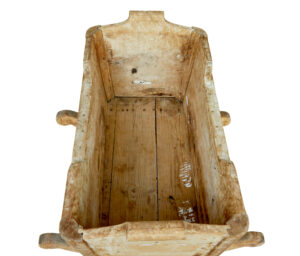 Swedish Mid 19th Century Carved Pine Rocking Cradle — thumbnail 4