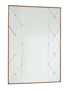 Mid Century Scandinavian Segmented Harlequin Mirror — thumbnail 5