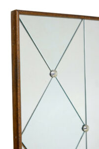 Mid Century Scandinavian Segmented Harlequin Mirror — thumbnail 4
