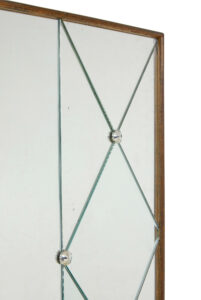 Mid Century Scandinavian Segmented Harlequin Mirror — thumbnail 3