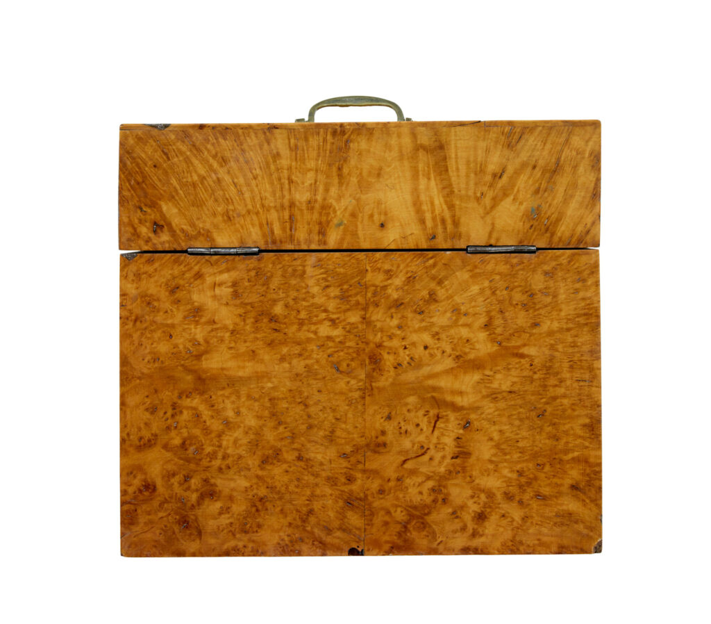 Swedish 19th Century Burr Birch Table Box — image 3