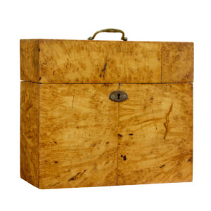 SWEDISH 19TH CENTURY BURR BIRCH TABLE BOX