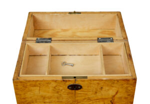 Swedish 19th Century Burr Birch Table Box — thumbnail 9