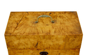 Swedish 19th Century Burr Birch Table Box — thumbnail 7