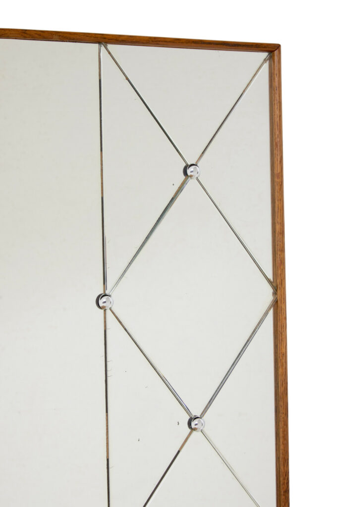 Mid Century Swedish Square Harlequin Mirror — image 2