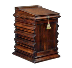 William Iv 19th Century Shaped Davenport Desk — thumbnail 3