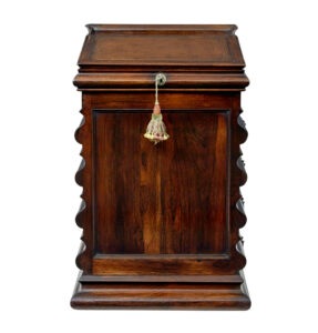 William Iv 19th Century Shaped Davenport Desk — thumbnail 14