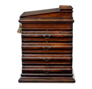 William Iv 19th Century Shaped Davenport Desk — thumbnail 13