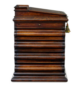 William Iv 19th Century Shaped Davenport Desk — thumbnail 12