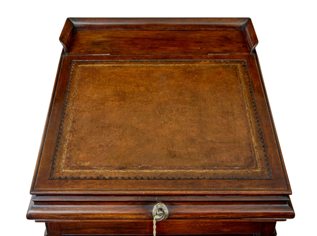 William Iv 19th Century Shaped Davenport Desk — image 10