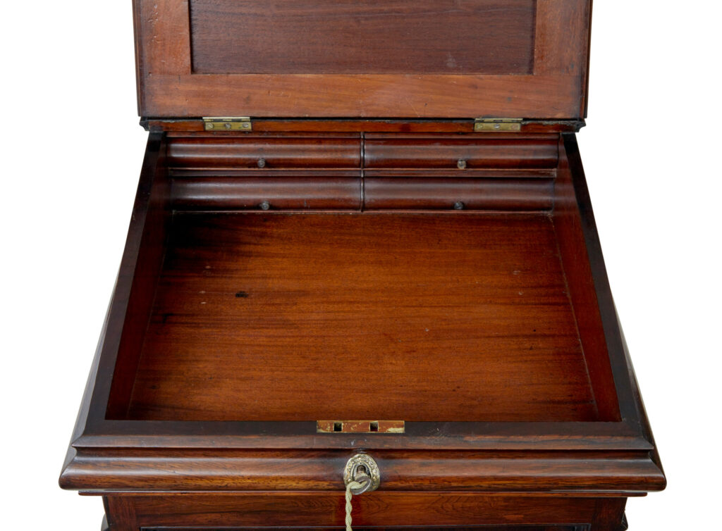 William Iv 19th Century Shaped Davenport Desk — image 9