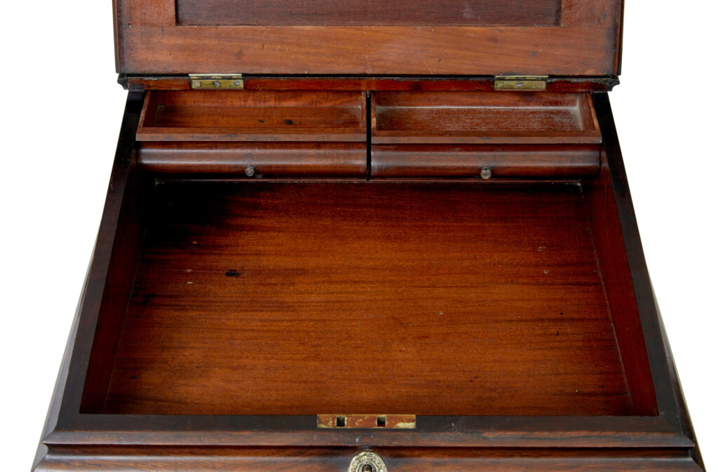 William Iv 19th Century Shaped Davenport Desk — image 8