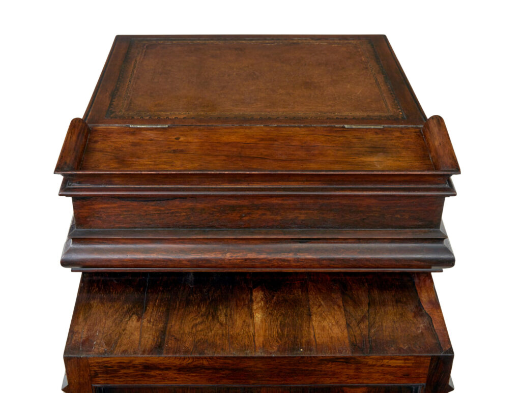 William Iv 19th Century Shaped Davenport Desk — image 5