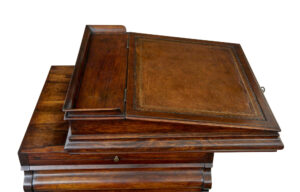William Iv 19th Century Shaped Davenport Desk — thumbnail 4