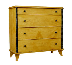 NORTHERN PINE MID 19TH CENTURY SWEDISH PAINTED CHEST