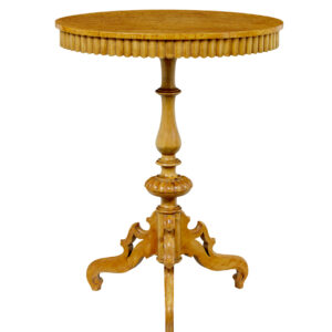 19TH CENTURY SWEDISH BIRCH OVAL OCCASIONAL TABLE