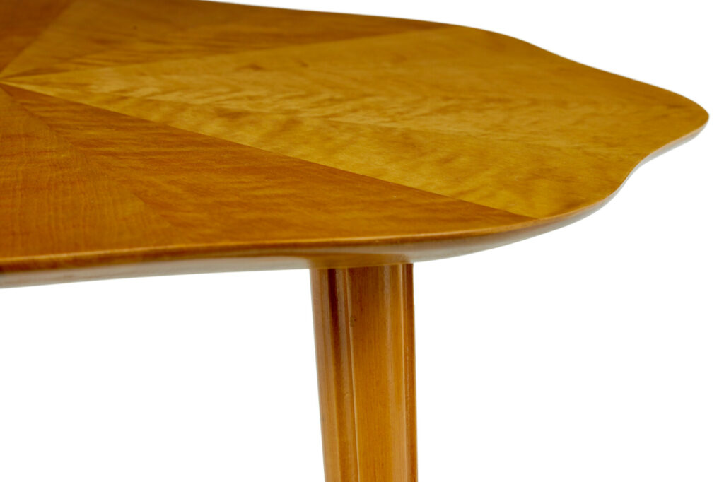 Mid Century Scandinavian Segmented Birch Coffee Table — image 6