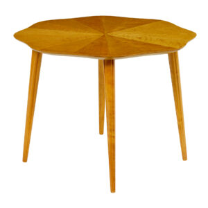 MID CENTURY SCANDINAVIAN SEGMENTED BIRCH COFFEE TABLE