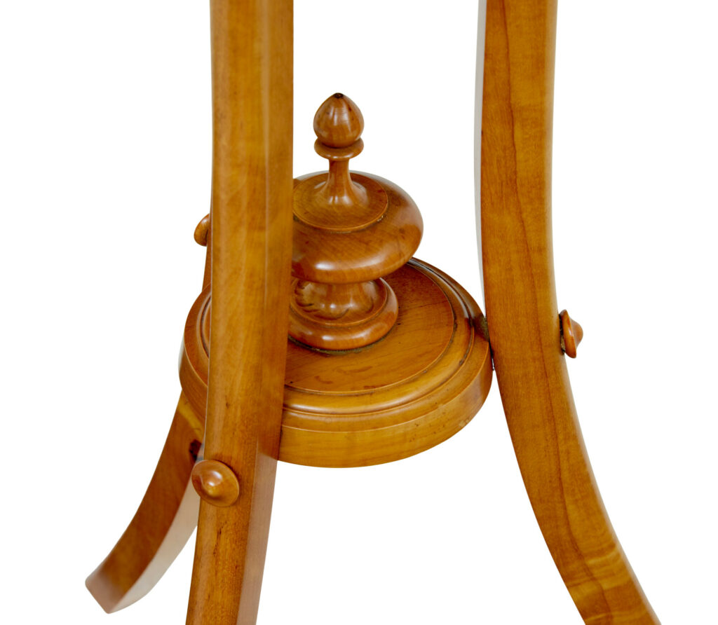 Early 20th Century Inlaid Birch Octagonal Occasional Table — image 2