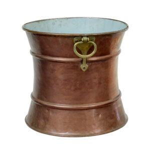 19TH CENTURY DECORATIVE COPPER AND BRASS BUCKET