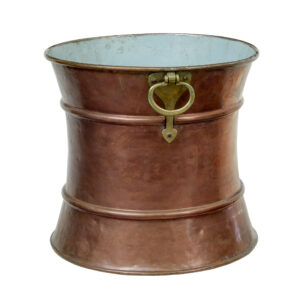19TH CENTURY DECORATIVE COPPER AND BRASS BUCKET