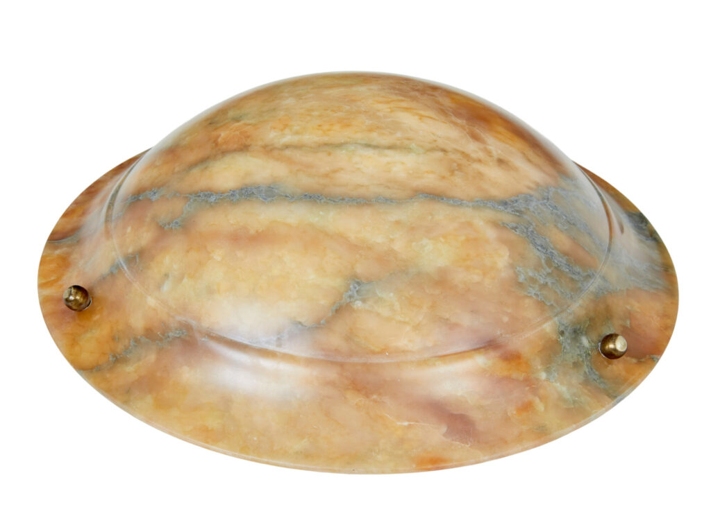 Art Deco Carved Alabaster Ceiling Light — image 7