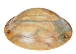 Art Deco Carved Alabaster Ceiling Light — thumbnail 7