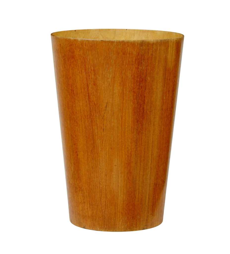 Scandinavian Mid Century Teak Ply Servex Wastepaper Bin — image 6