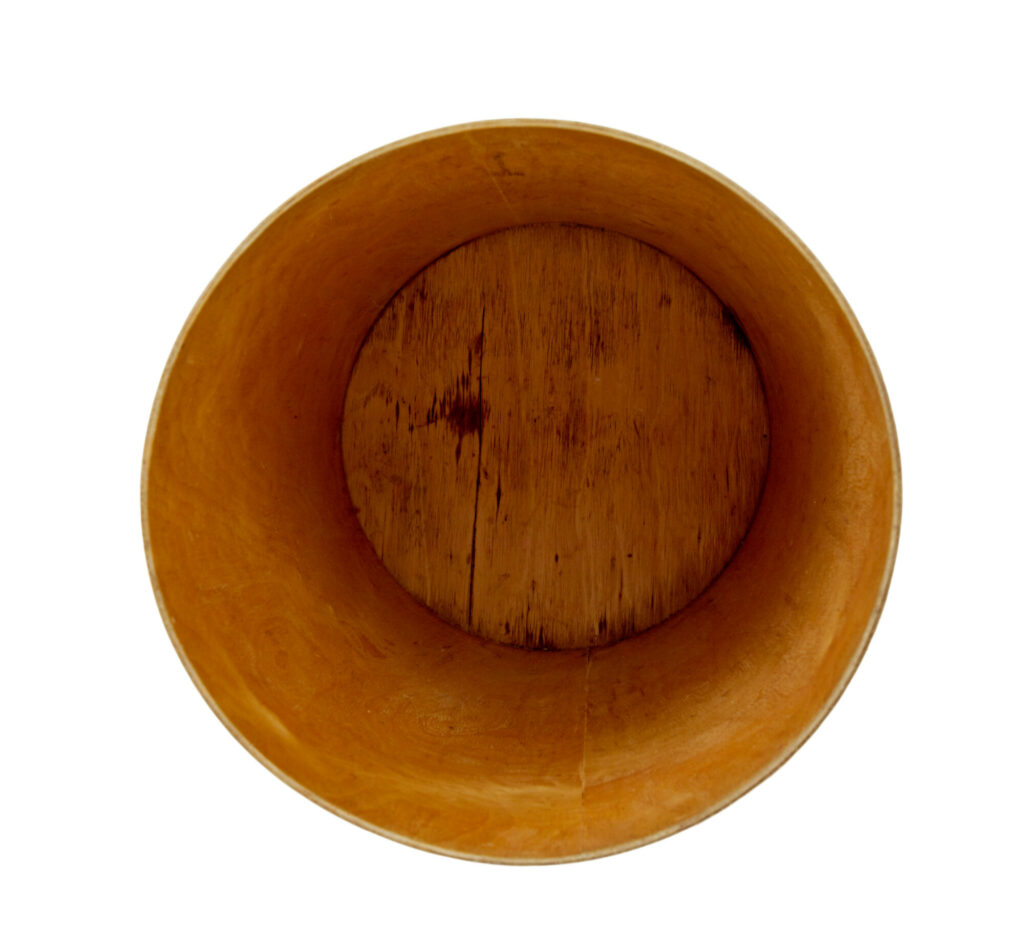 Scandinavian Mid Century Teak Ply Servex Wastepaper Bin — image 5