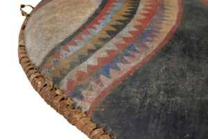 Kenyan Massai Tribe Hand Painted Hide Shield — thumbnail 6