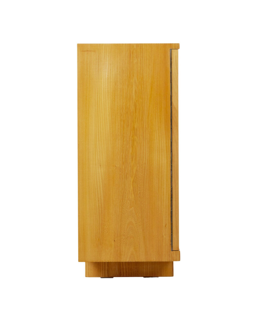 Swedish Art Deco Inlaid Elm Low Bookcase by Mjölby Intarsia — image 14