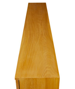 Swedish Art Deco Inlaid Elm Low Bookcase by Mjölby Intarsia — thumbnail 5