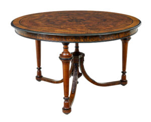 EARLY 20TH CENTURY BURR WALNUT OCCASIONAL TABLE