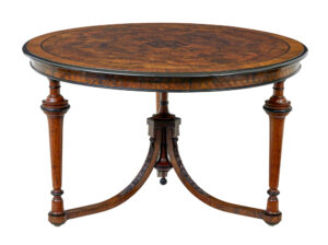 Early 20th Century Burr Walnut Occasional Table — thumbnail 8