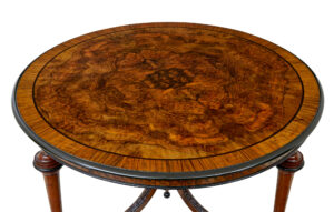 Early 20th Century Burr Walnut Occasional Table — thumbnail 7