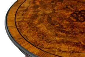 Early 20th Century Burr Walnut Occasional Table — thumbnail 5