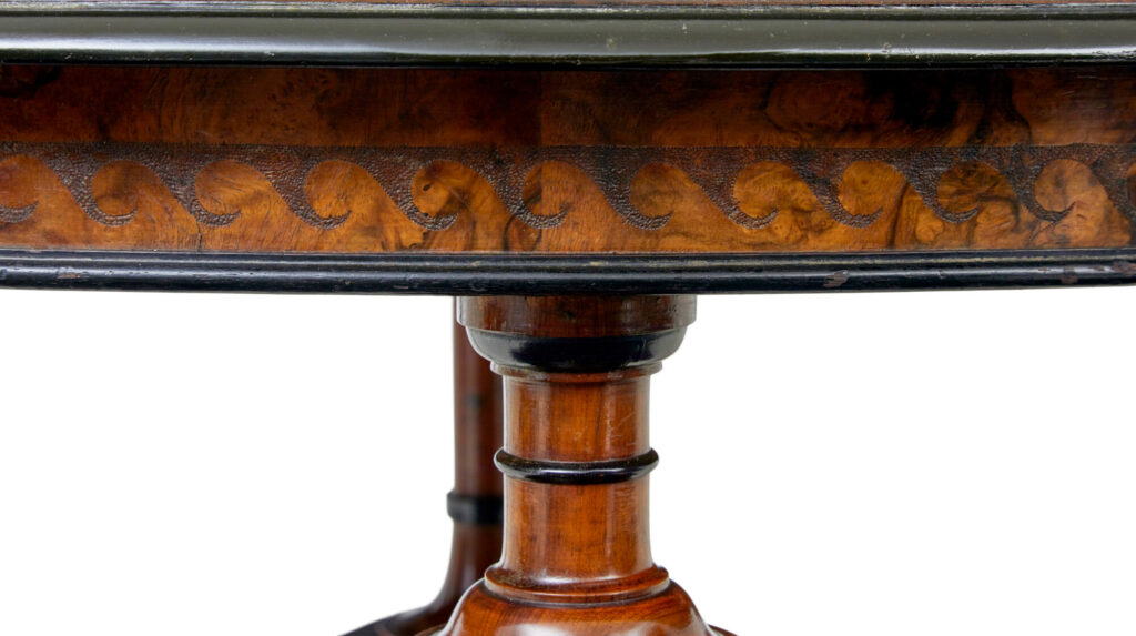 Early 20th Century Burr Walnut Occasional Table — image 4